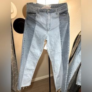 Two tone Jean pants women’s size 13